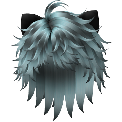 Boy Cat Hair Black & Blue Striped Halloween Roblox item