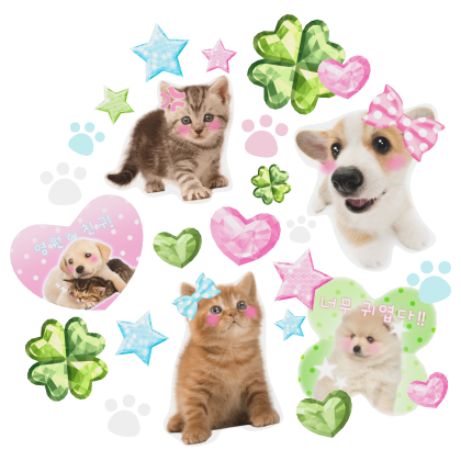 Heisei Retro Decora Y2K Sticker Background 