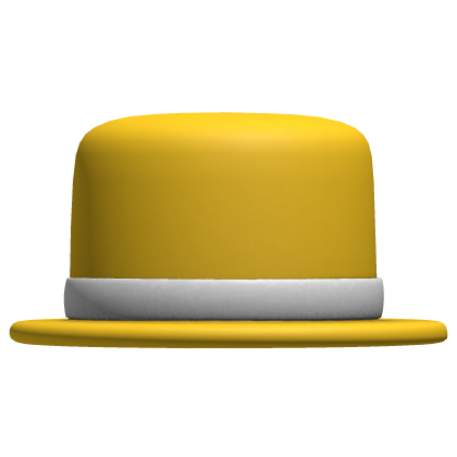 yellow classic bowler hat