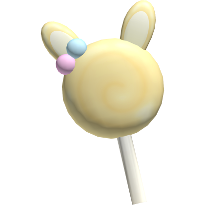 🍭 mezzo piano pastel yellow swirly lollipop candy