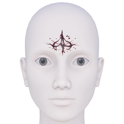 Cursed Star Mark Forehead Tattoo