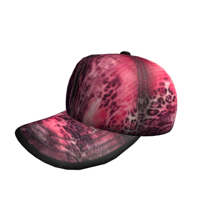 Pink Cheetah Cap