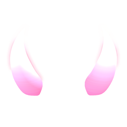 Glowing Horns Pink and White Gradient