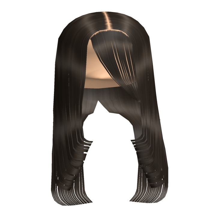 Black Layered long hair w/ flipped edges & Bangs