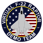 Virtual Roblox F-22 Demonstration Team