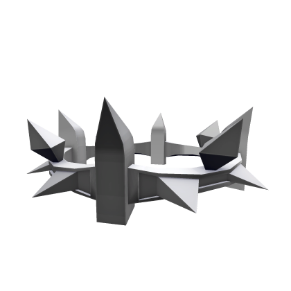 Silver Spike Crown Roblox item