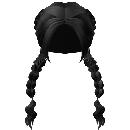 Middle Parted Preppy French Braids Roblox item