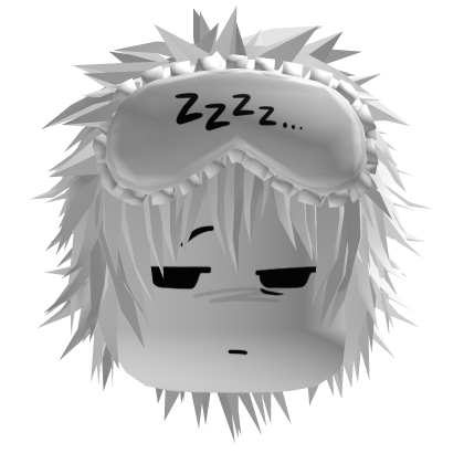 Vkei Moe Emo Sleepy Anime Boy Hair White