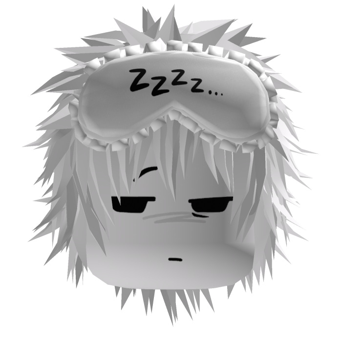 Vkei Moe Emo Sleepy Anime Boy Hair White