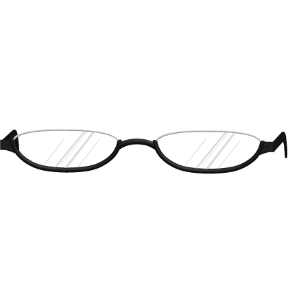 ♪ 〜 Cute Low Black Moe School Glasses 