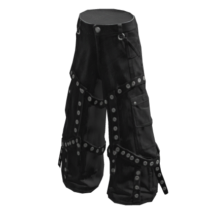 Strapped Emo Pants Dark Grey