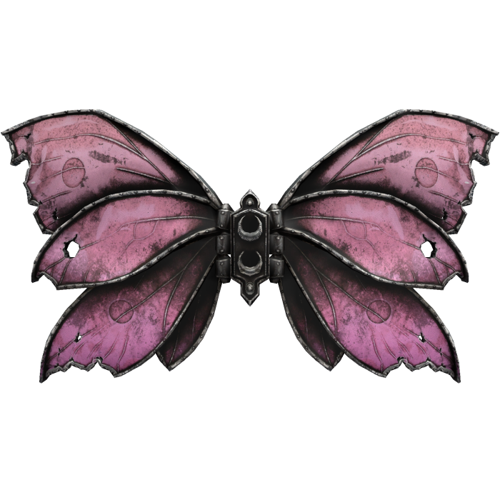 Pink Gothic Butterfly Wings