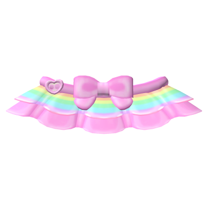 ♡ pink rainbow layered tweencore tutu skirt 🌈 Roblox item