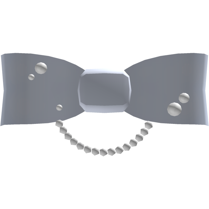 . ‿ ♡ awh .. pearly blue princess doll bow