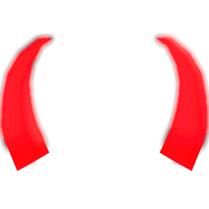 (GLOWING) Long Cute Red Demon Horns Roblox item