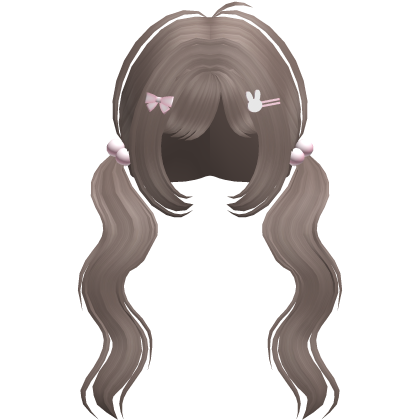 ♡ : sweet long wavy cute curls in dust brown
