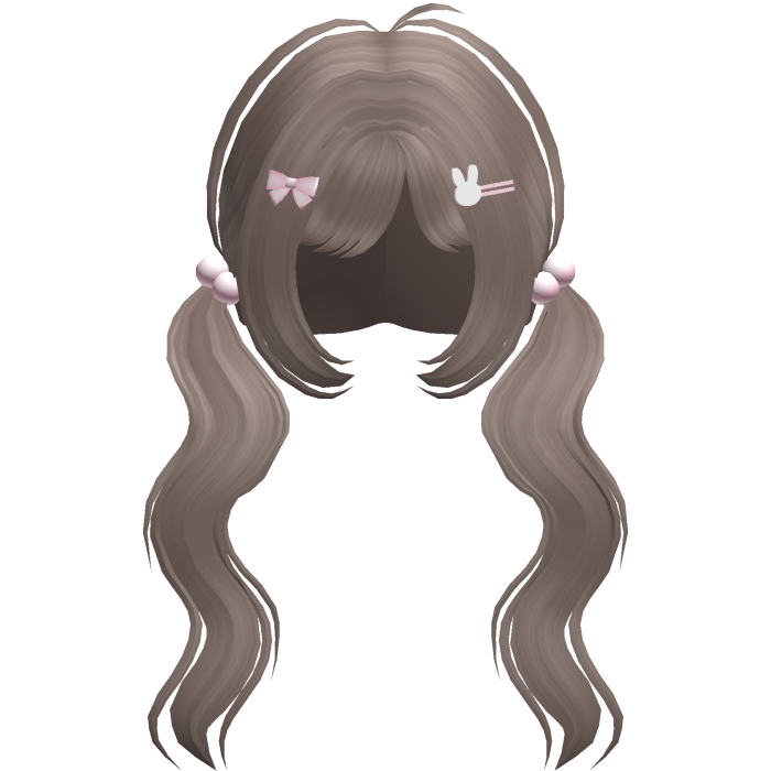 ♡ : sweet long wavy cute curls in dust brown