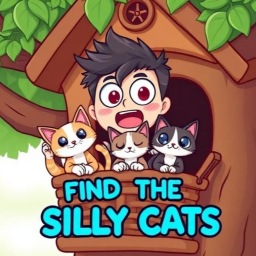 [NEW!] (61 cats!) Find the Silly Cats!
