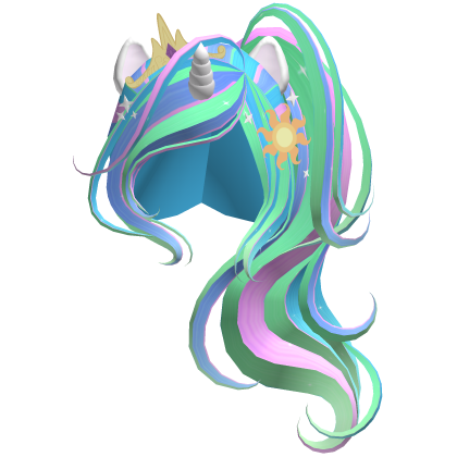 Princess Celestia MLP Ponytail Hair Roblox item