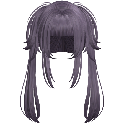 ♡ long emo wispy purple twintails Roblox item