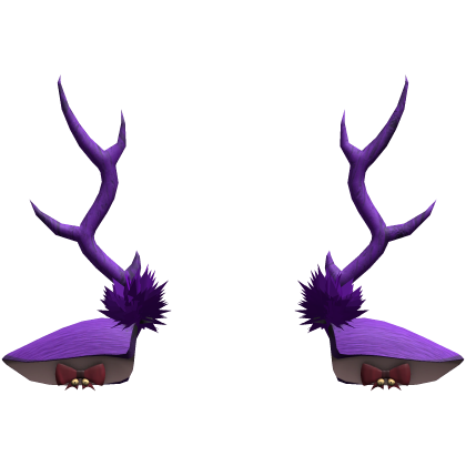 purple christmas deer