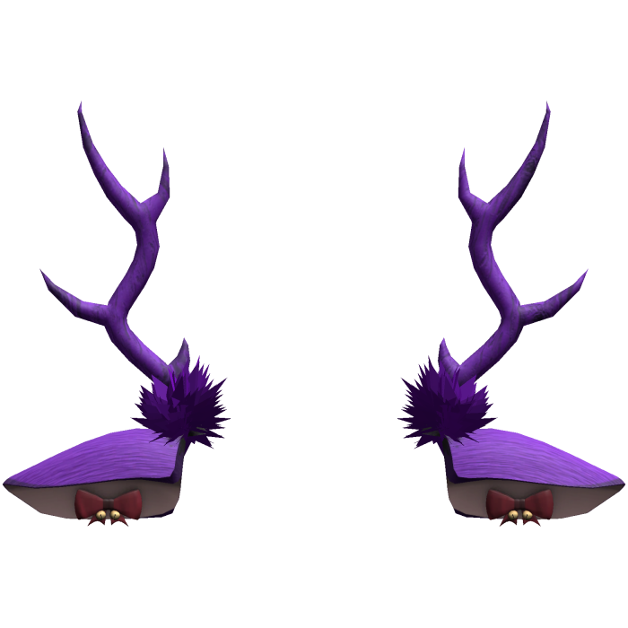 purple christmas deer