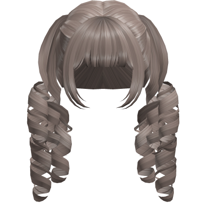 Cute Curly Pigtails (Ash) Roblox item