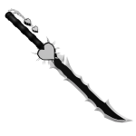 [LIMITED] White Spiked Heart Sword 