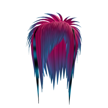 Choppy Pink / Blue Scene Emo Hair Roblox item