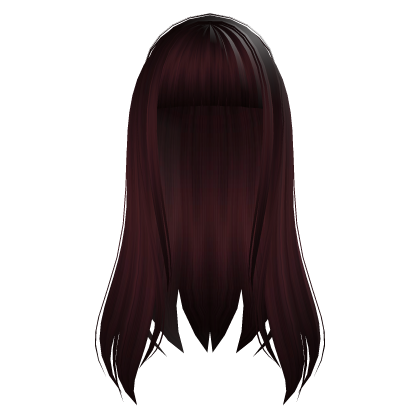 wispy long straight red moe hair  Roblox item