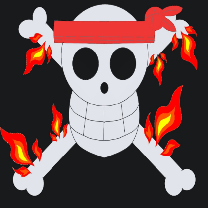 My Flame Flag - One Piece Roblox decal