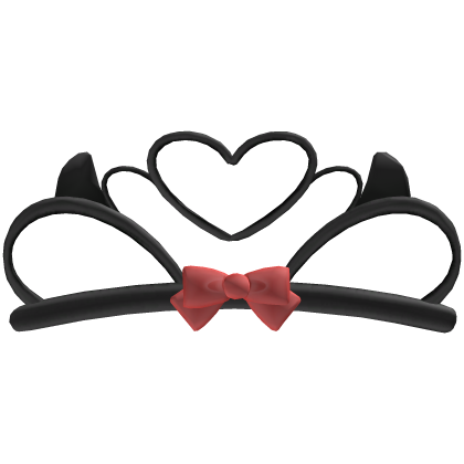୨୧ spooky cutesy devil horns black & red tiara