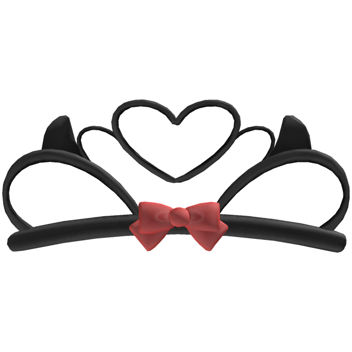 ୨୧ spooky cutesy devil horns black & red tiara
