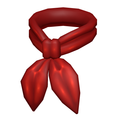 Red 70s Neck Scarf