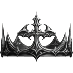 Cyber Dark Winged Cross Crown