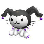 Evil Jester Kitty Plushy