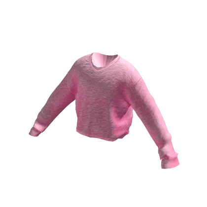 Pink plush sweater discount