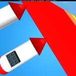 Ride a rocket down a rainbow! Original