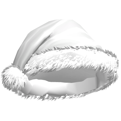 Christmas Fuzzy White Santa Hat Roblox item