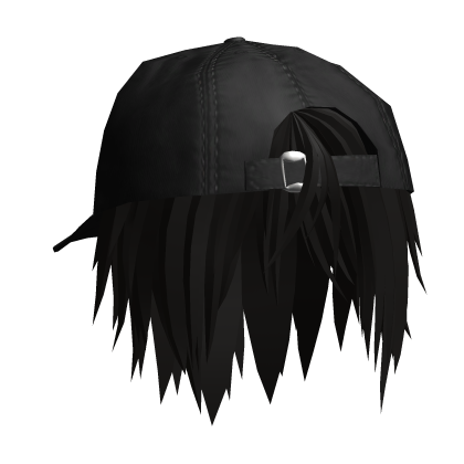 Boy Vkei Moe Black Hair And Denim Hat v2 Roblox item