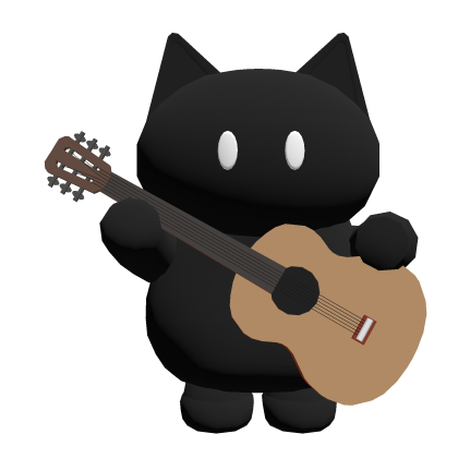Cat Playing the Guitar