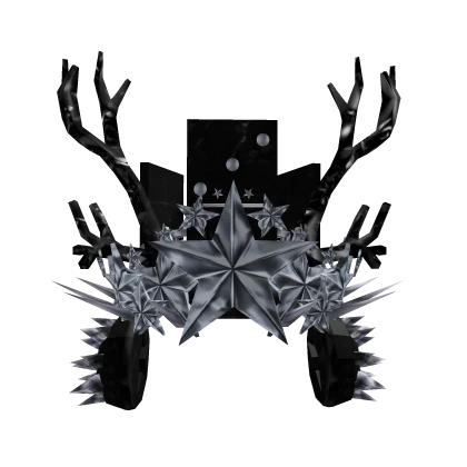 Black Domino Crown x Black Antlers | Roblox Item - Rolimon's