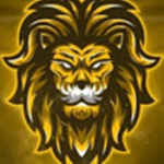 The lion plays fan group