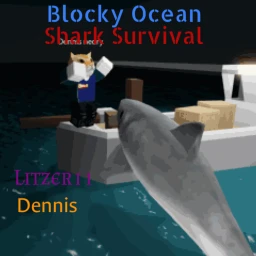 Blocky Ocean: Shark Survival icon