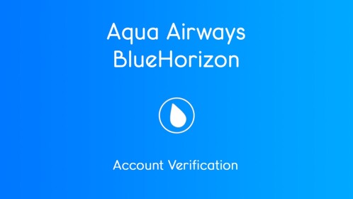 Aqua Airways Account Verification