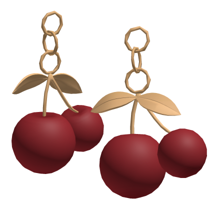 Cherry Earrings Gold thumbnail
