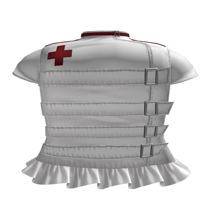 Gothic Emo Moe Nurse Dress [White & Red] Roblox item