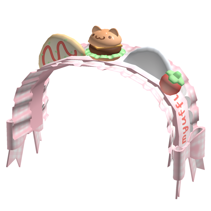 𖹭 yummy food kitty headdress !!
