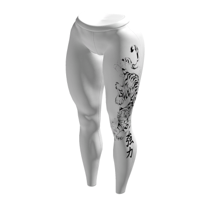 White Tiger Yoga Pants