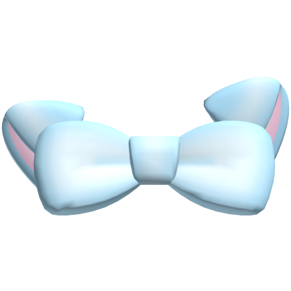 . ‿ ♡ cute ears with bow in pink blue